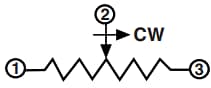 Vishay / Spectrol Potentiomètres multi-tours 7/8 po série 534